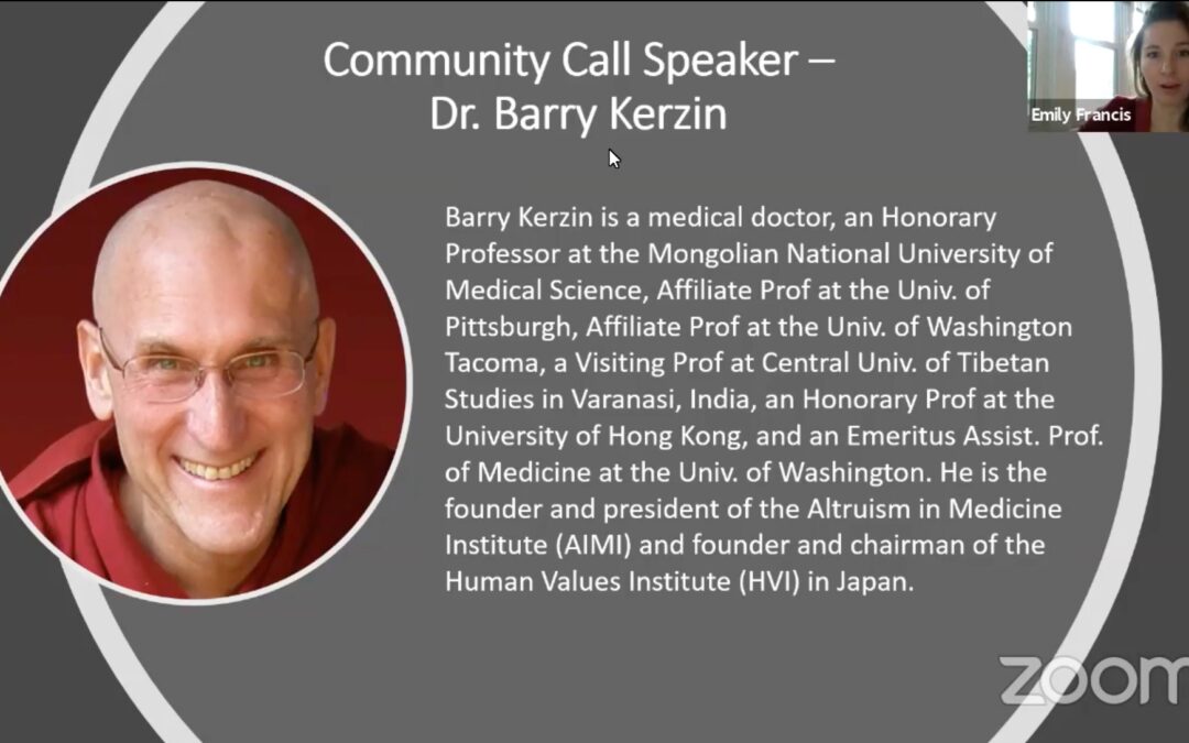 Becoming a Better Person through Compassion: A Talk with Dr. Barry Kerzin